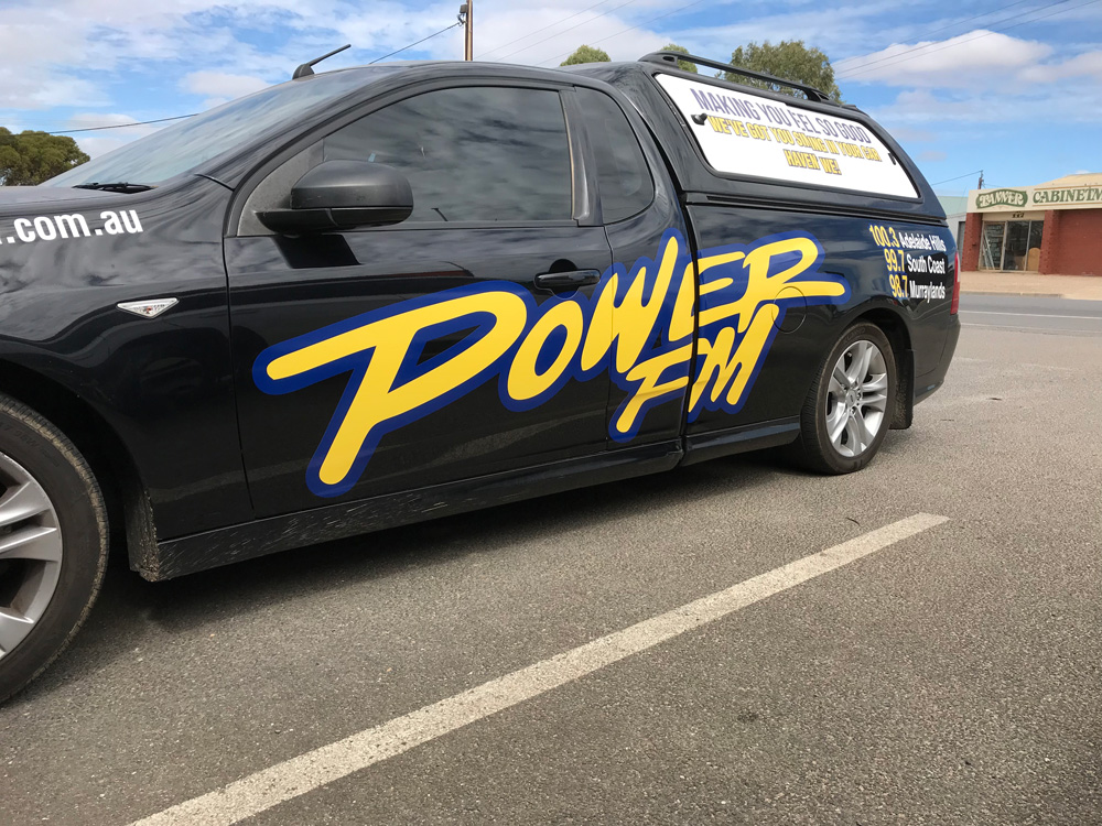 PowerFM Car Decal